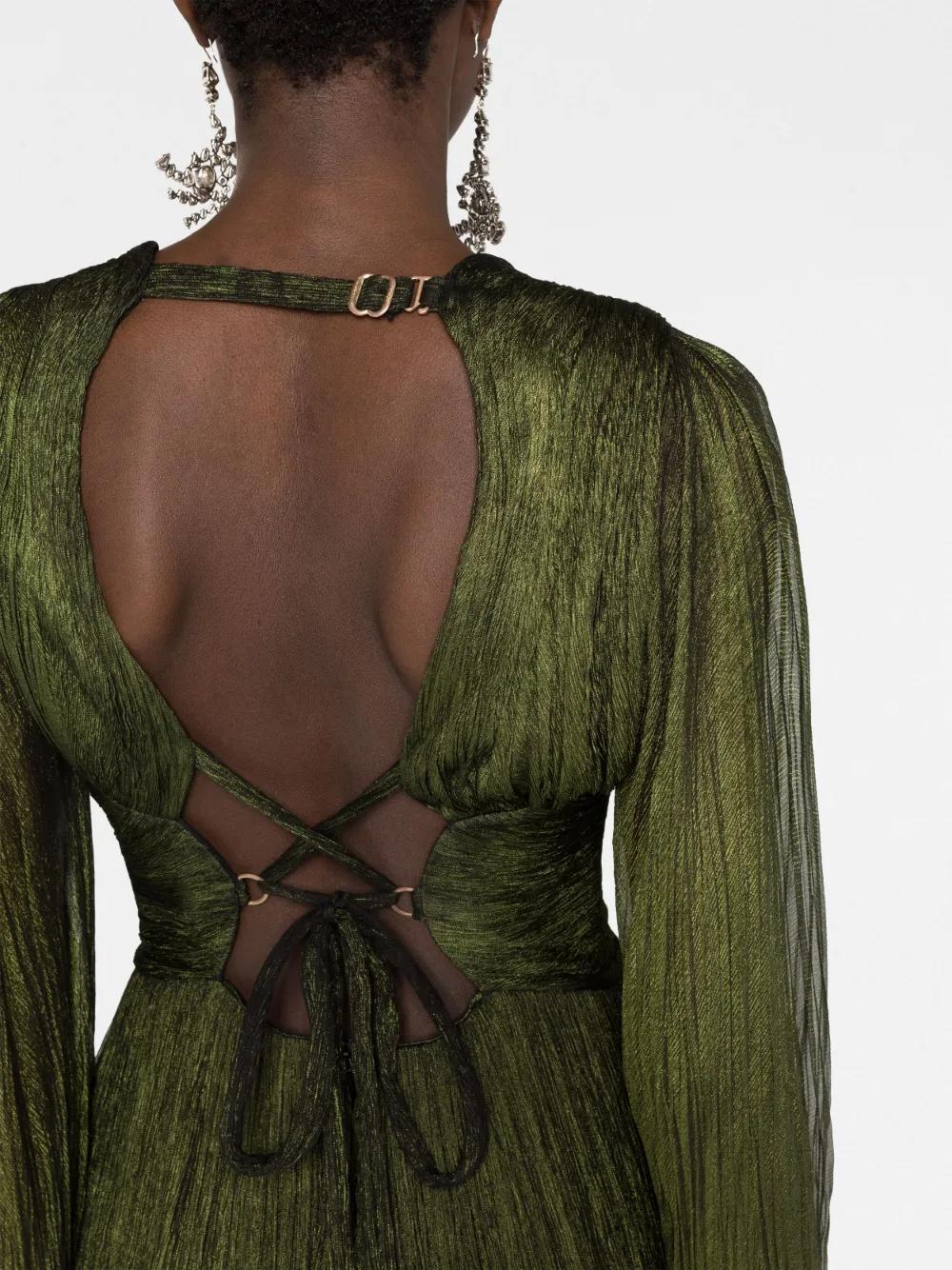 Ellie plunge-neck gown  Product Image