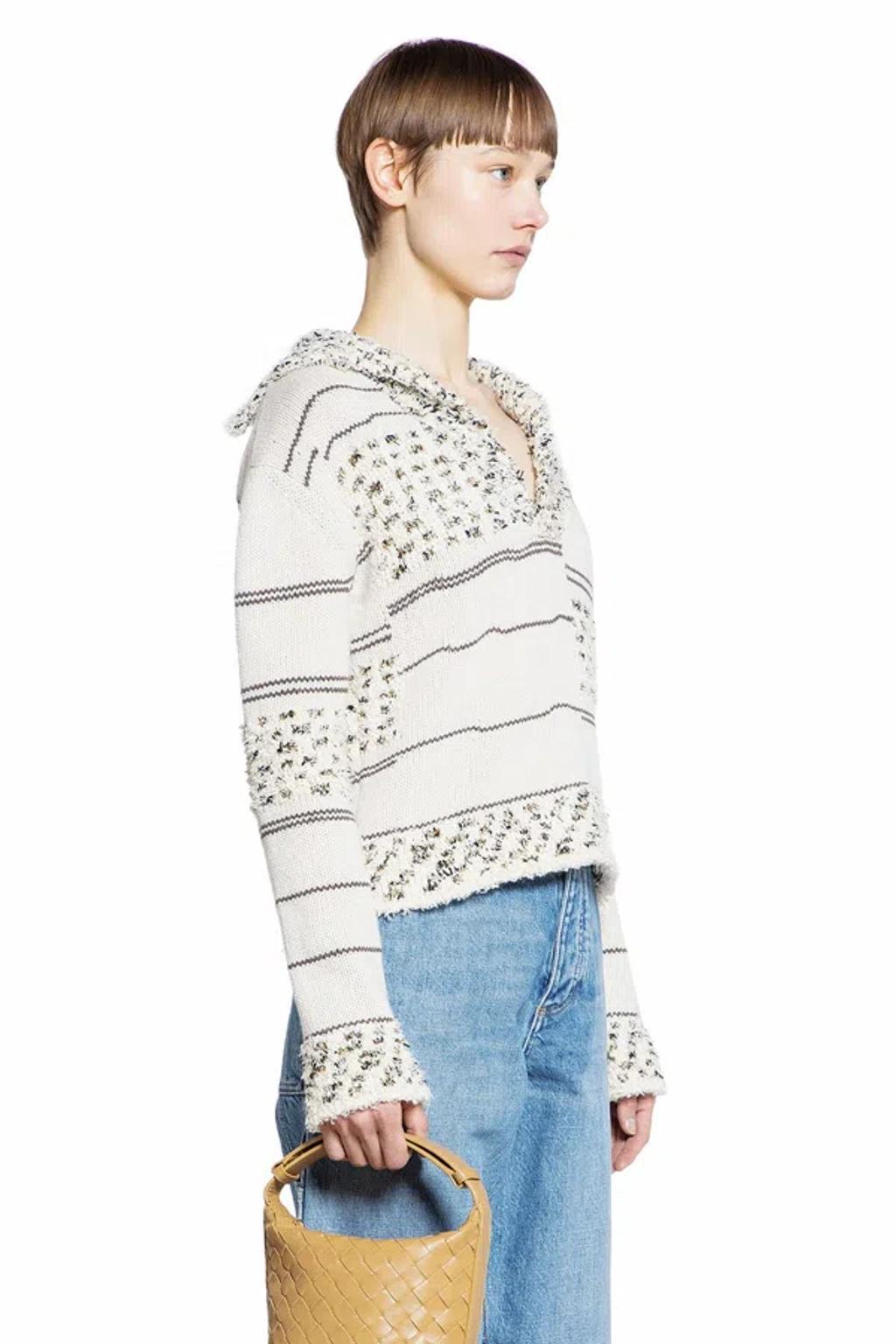 BOTTEGA VENETA Polo Shirt  Woman Color Multicolor In Beige Product Image