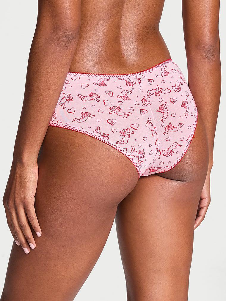 Cotton Heart-Trim Cheeky Panty Product Image