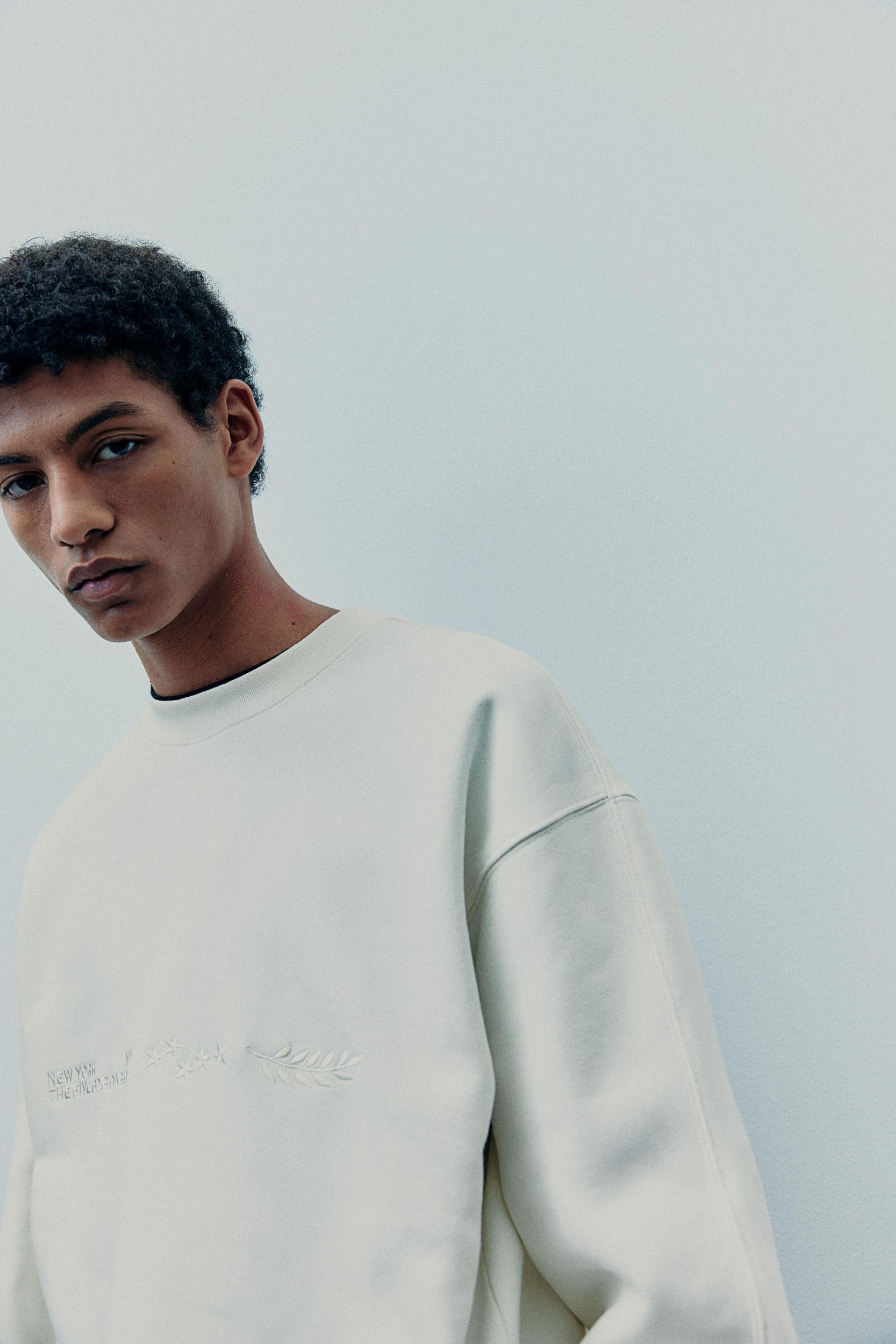 Loose Fit Printed Sweatshirt Product Image