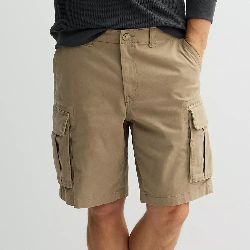 Men's Sonoma Goods For Life® 10" Flexwear Everyday Cargo Shorts, Size: 40 10 IN, Lead Gray Product Image