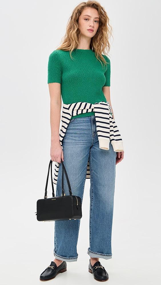 Madewell Boucle Knit Crewneck Sweater Tee | Shopbop Product Image