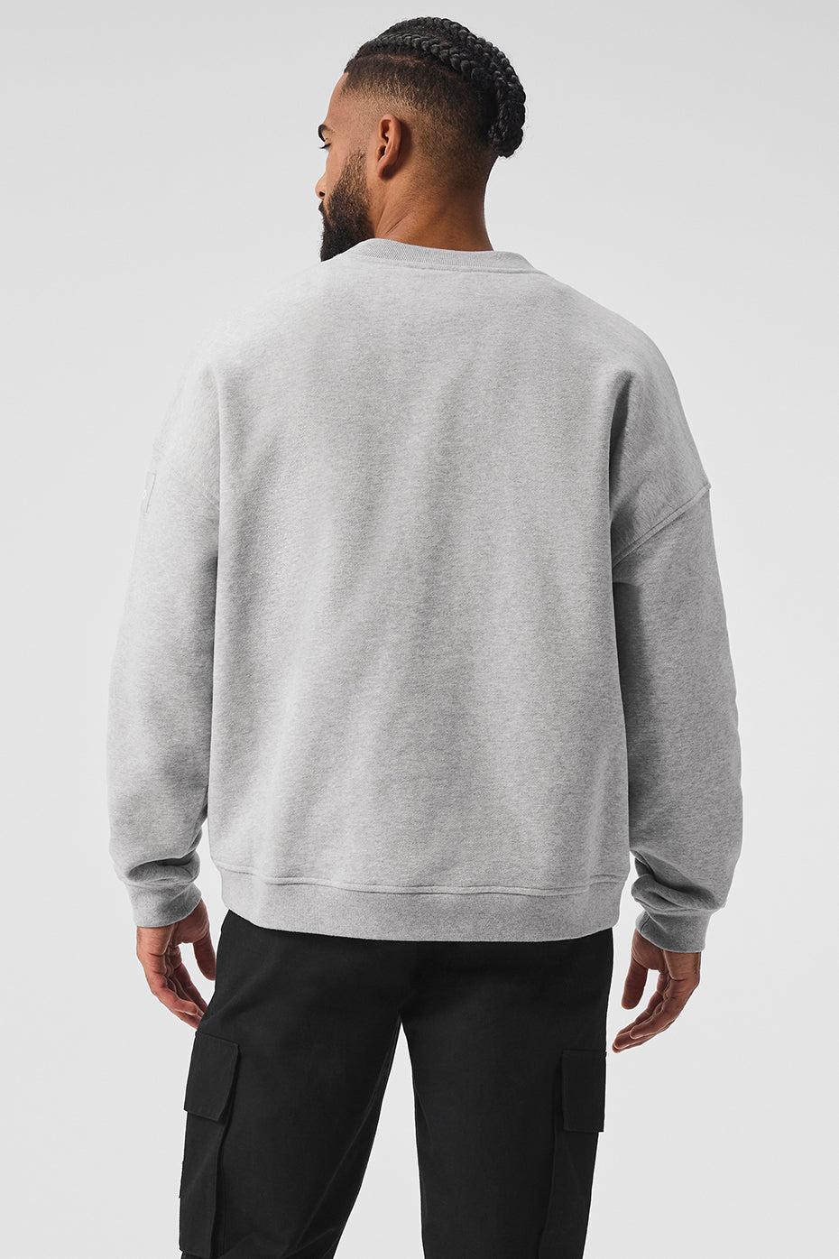 Renown Heavy Weight Crew Neck Pullover - Athletic Heather Grey Product Image