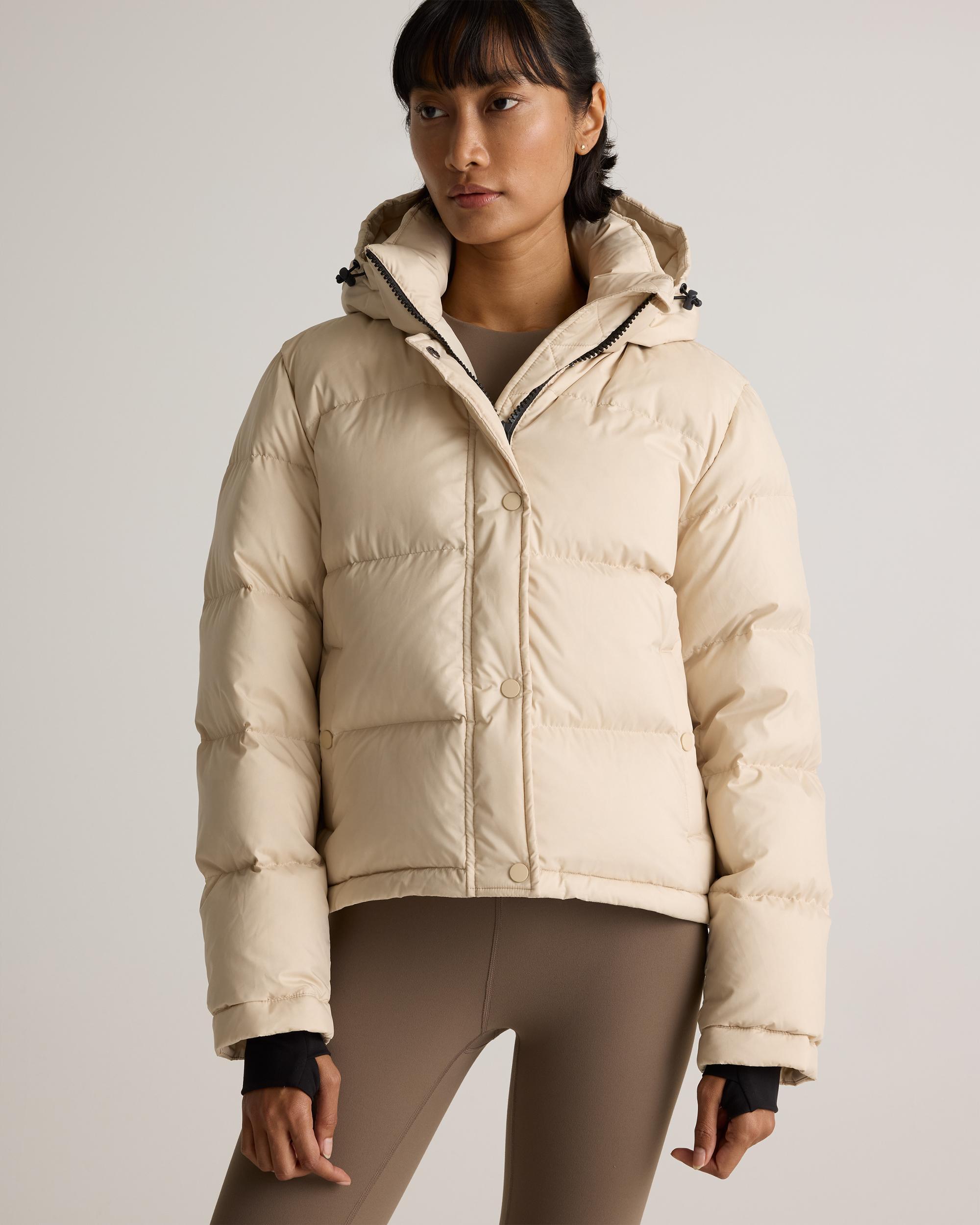 Quince | Women's Responsible Down Cropped Puffer Jacket Size XL, Recycled Polyester Product Image