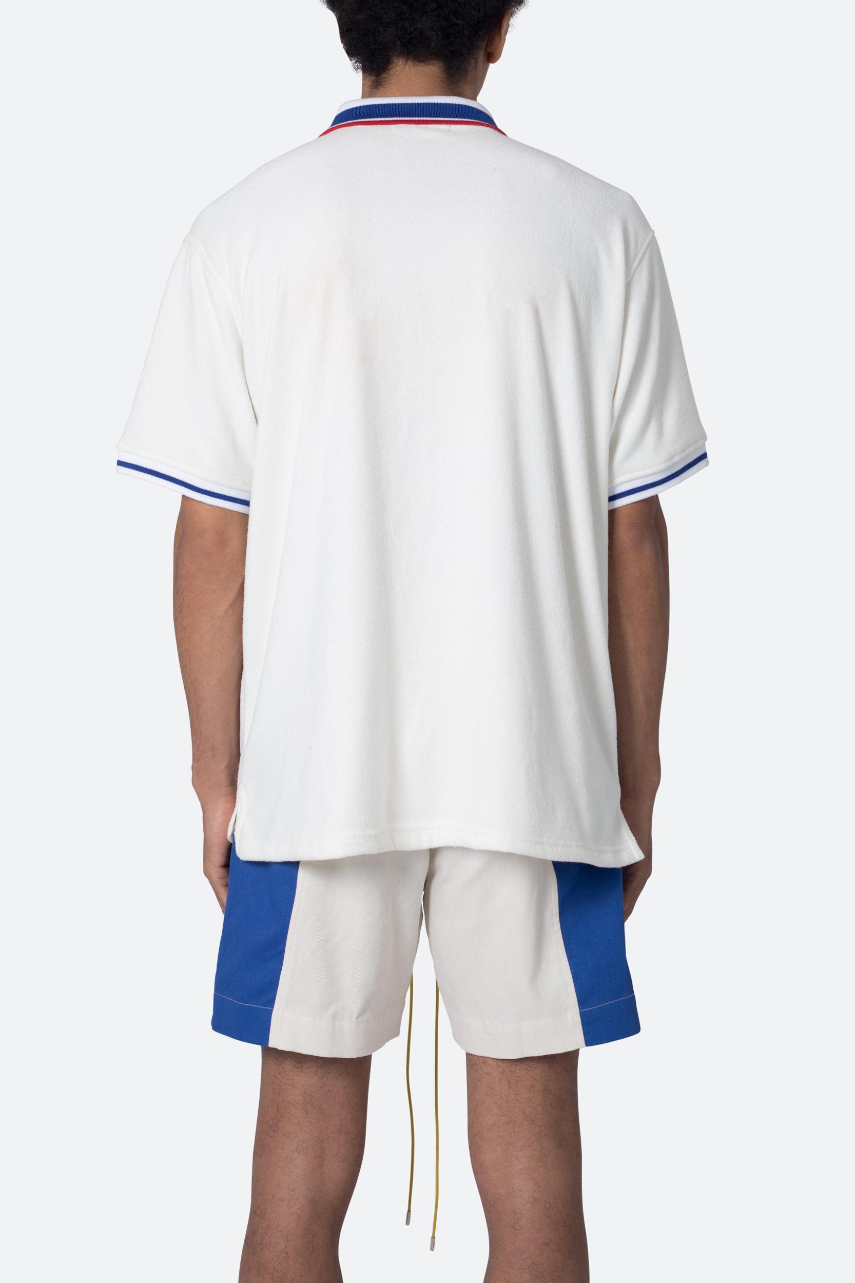 Terry Polo Shirt - Off White Product Image
