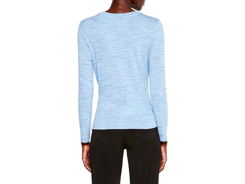 NIC+ZOE Space Dye Twist Top Mix) Women's Clothing Product Image