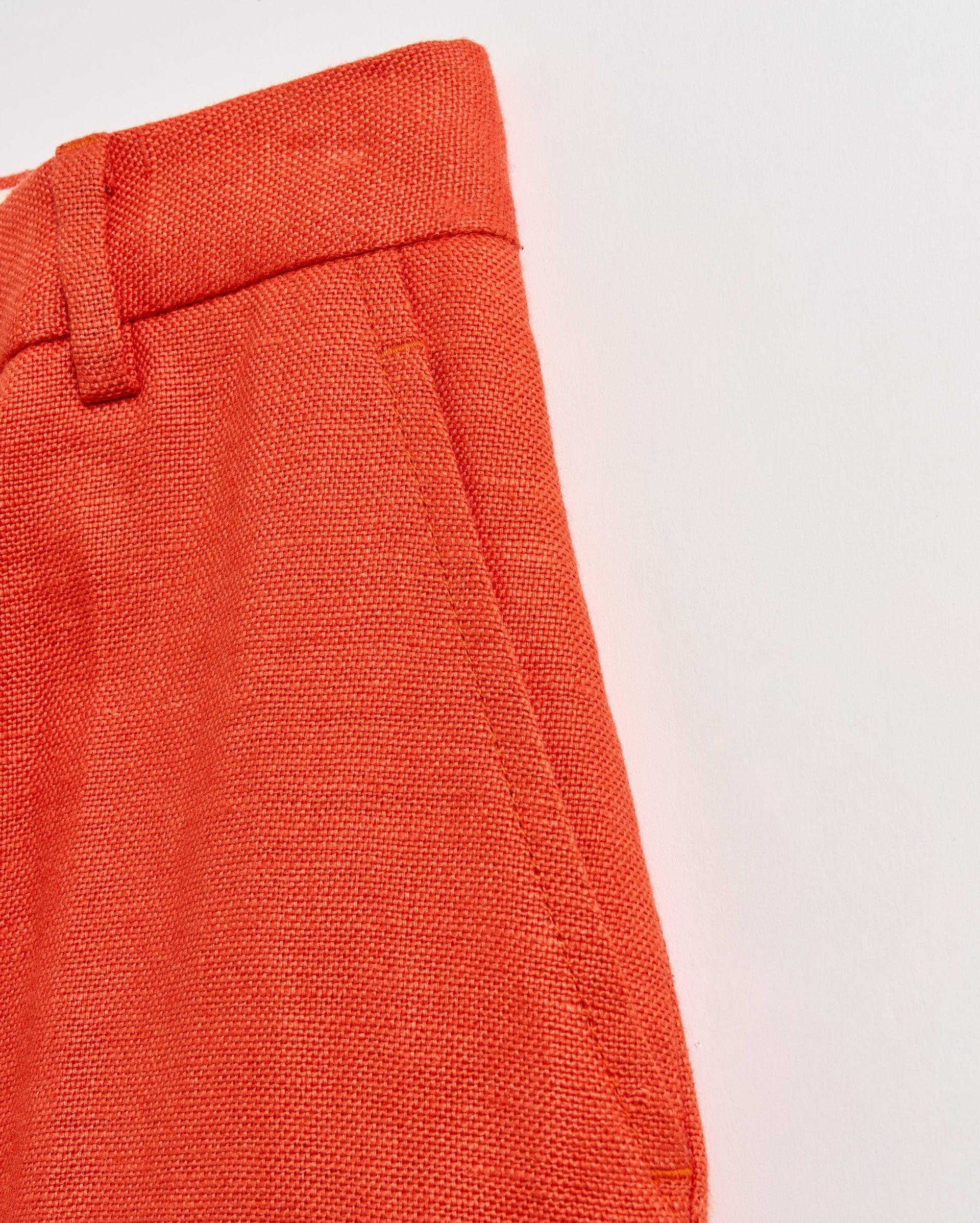 Wide Leg Flat Front Trouser -  Product Image