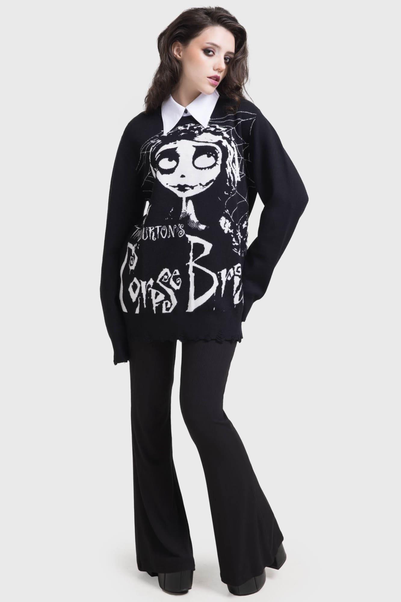 Corpse Bride Distressed Sweater Female Product Image