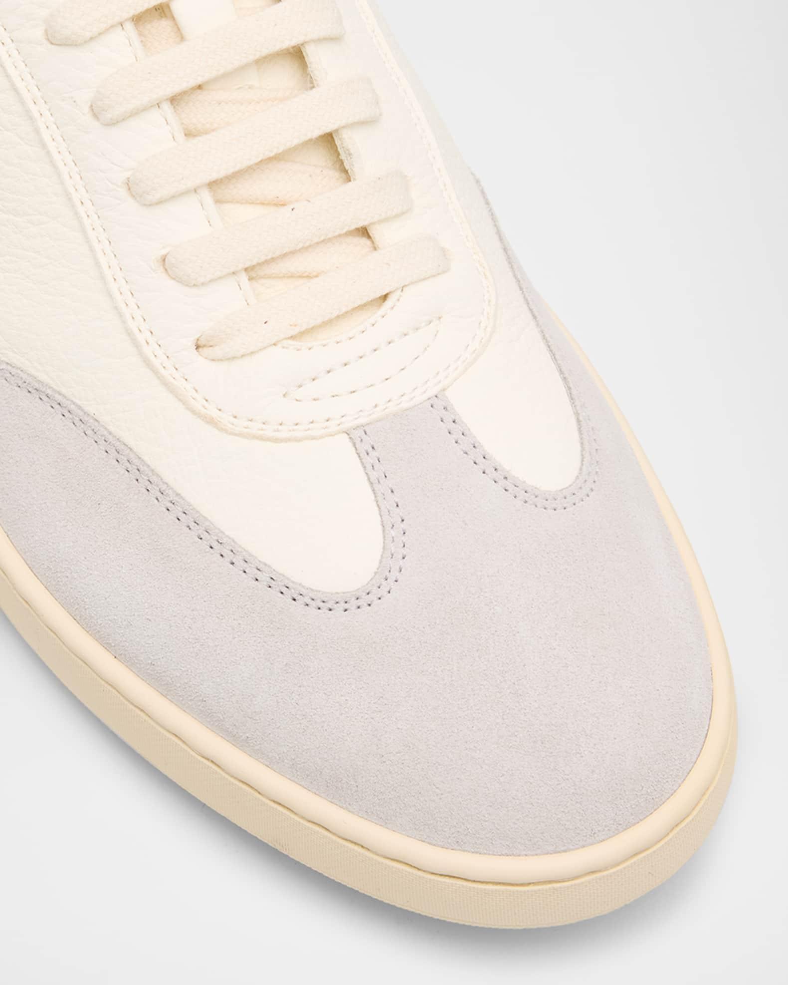 Men's Banner Leather T-Toe Low-Top Sneakers Product Image