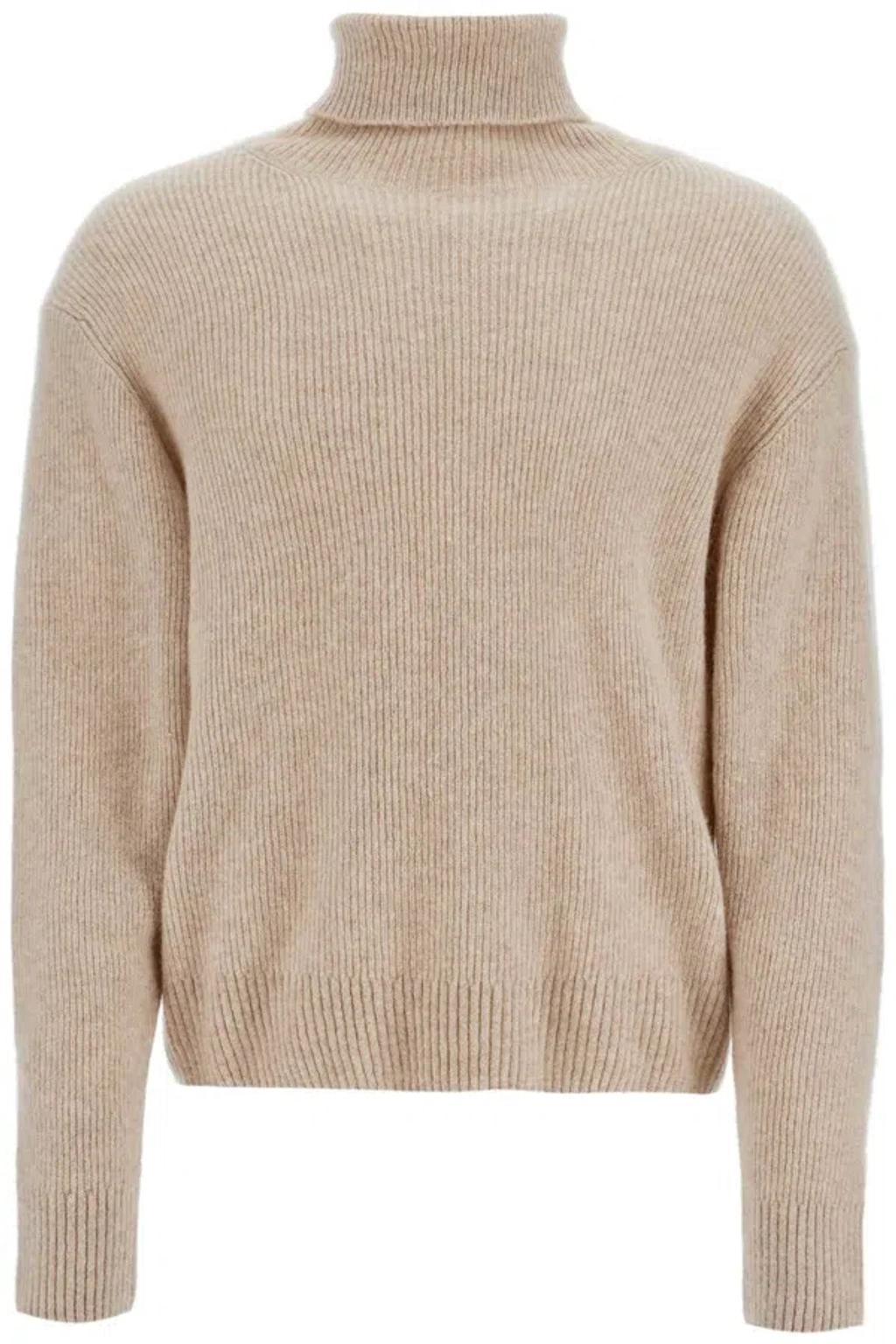 TOM FORD Cashmere And Silk Turtleneck Sweater In Beige Product Image