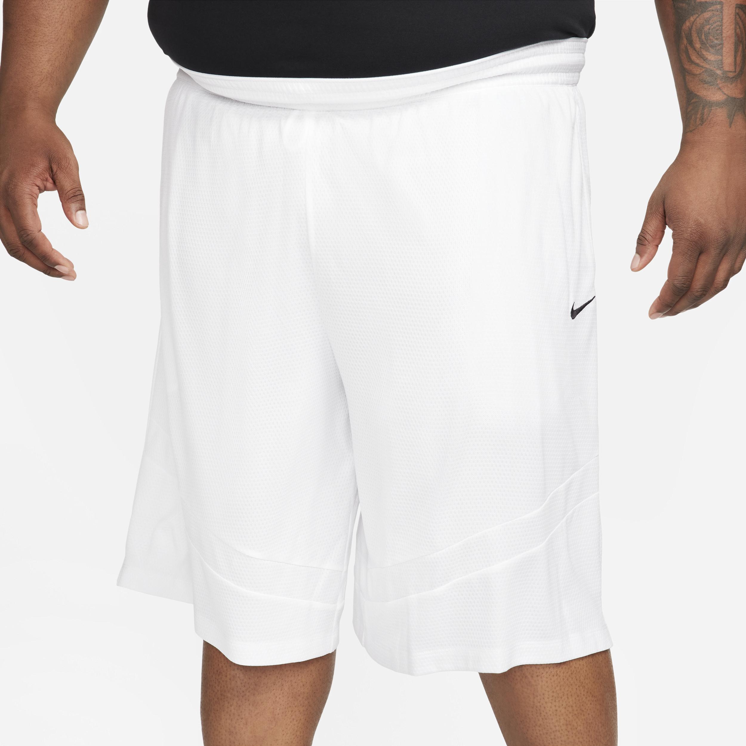 Men's Nike Dri-FIT Icon 11-in. Basketball Short, Size: XL, White Product Image