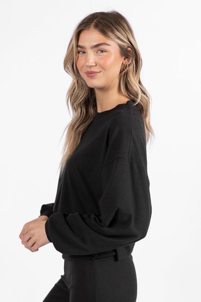 In A Dream Black Super Soft Pullover FINAL SALE Product Image