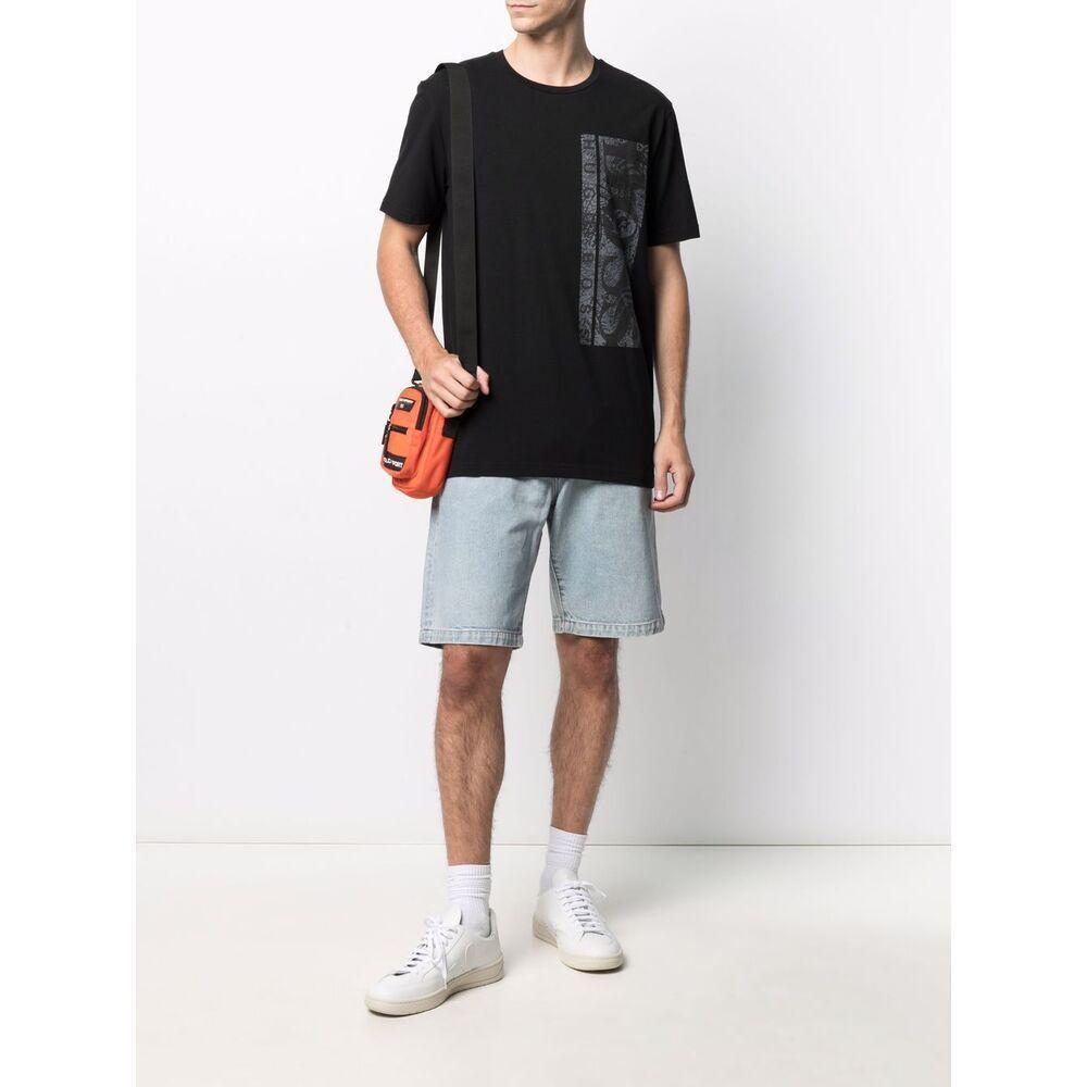 HUGO BOSS Graphic-print Cotton T-shirt In Black Product Image