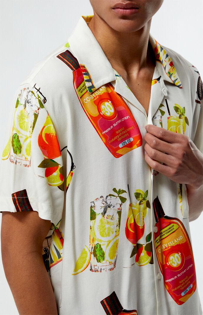 Coney Island Picnic Men's Resort Woven Camp Shirt - Product Image