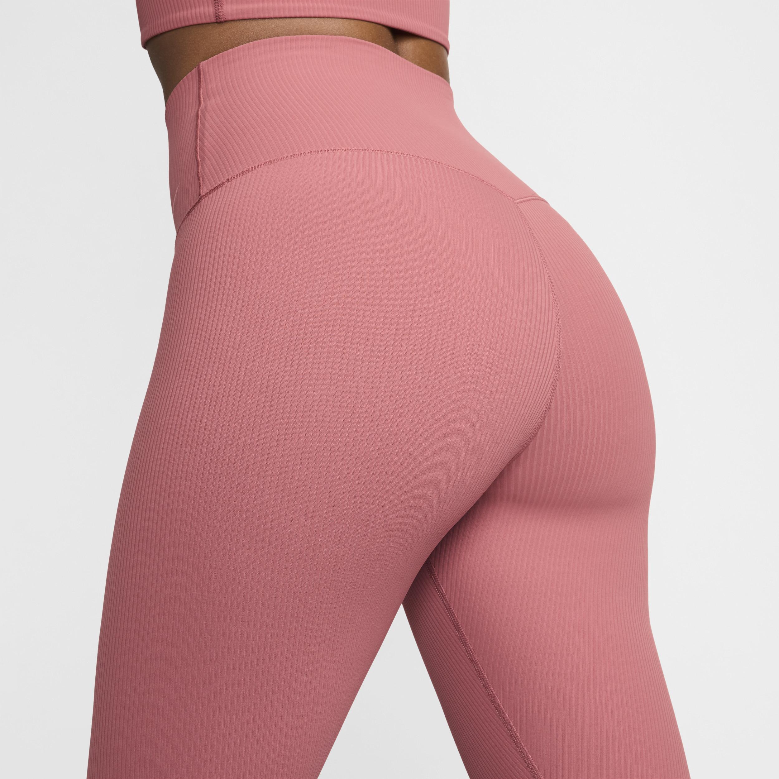 Nike Women's Zenvy Rib Gentle-Support High-Waisted 7/8 Leggings Product Image