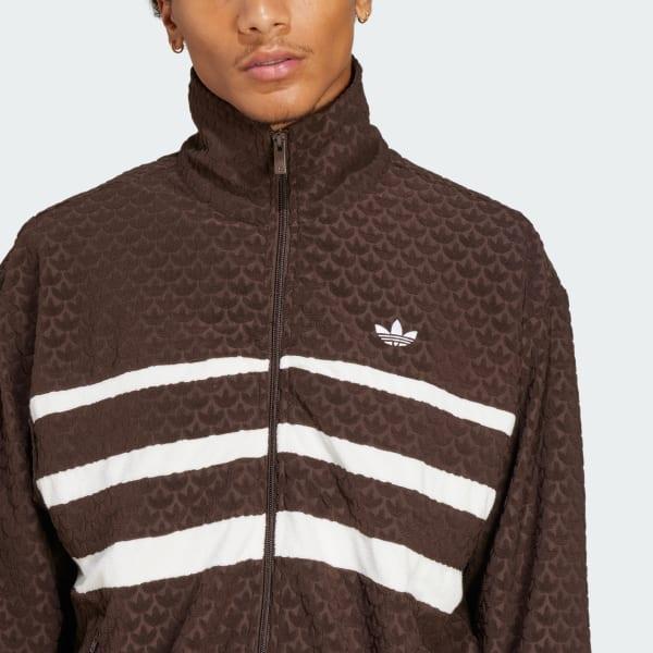 adidas Monogram Track Top Dark Brown XS Mens Product Image
