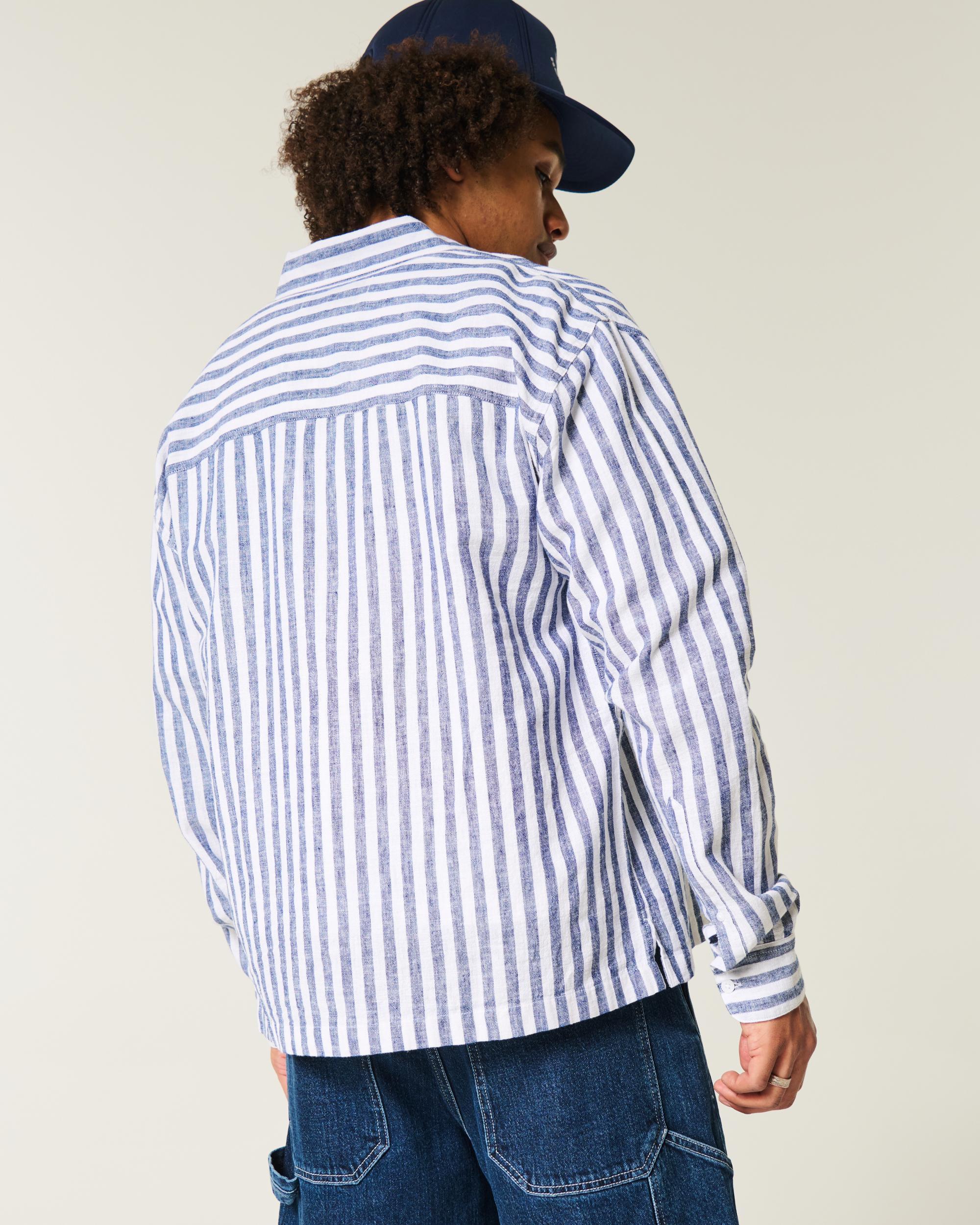 Relaxed Linen-Blend Shirt Product Image