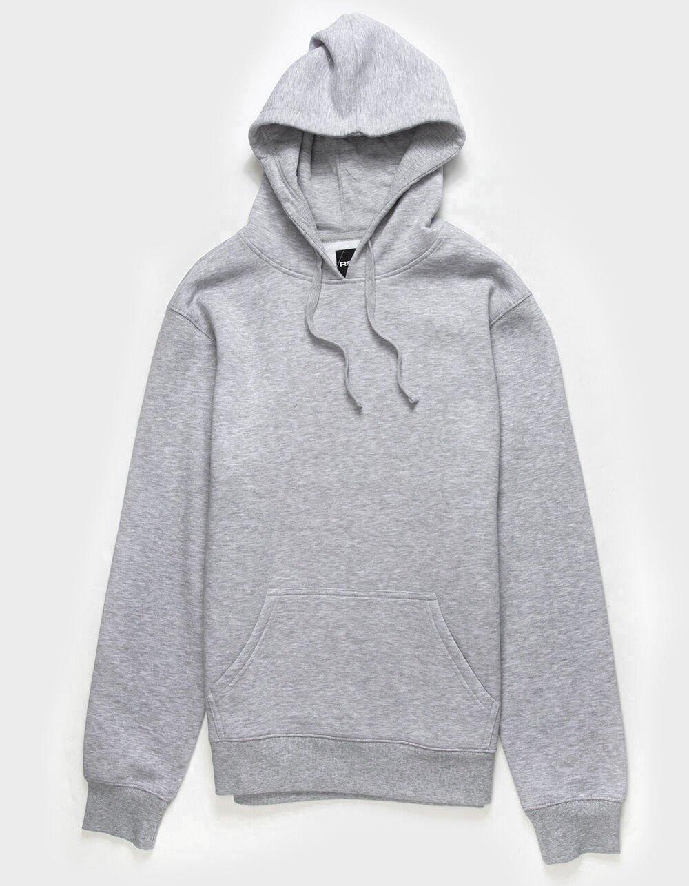 RSQ Mens Pullover Fleece Hoodie - HEATHER GRAY Product Image