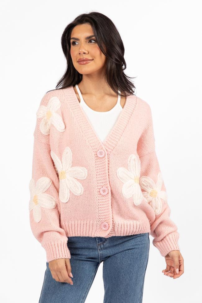Waiting On Forever Pink Floral Cardigan FINAL SALE Product Image