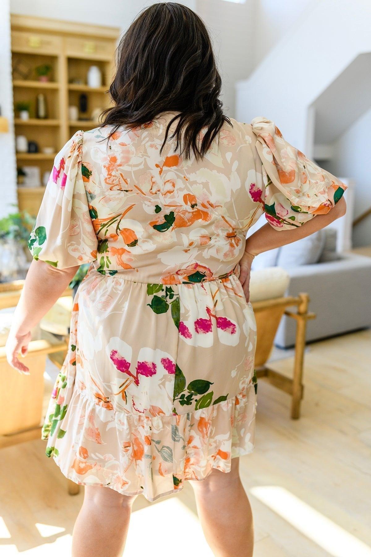 Life of the Party Floral Jumpsuit in Green Product Image