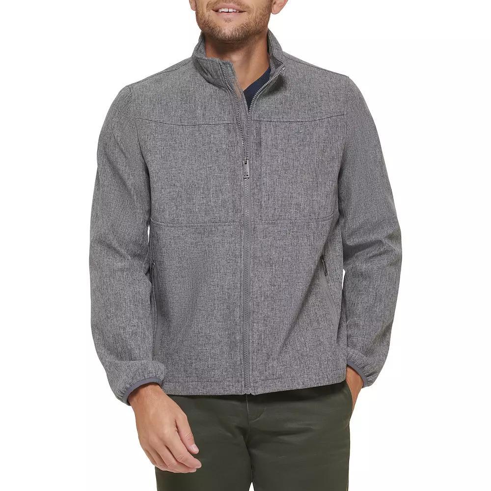 Men's Dockers Softshell Stand Collar Jacket, Size: XS, Black Product Image