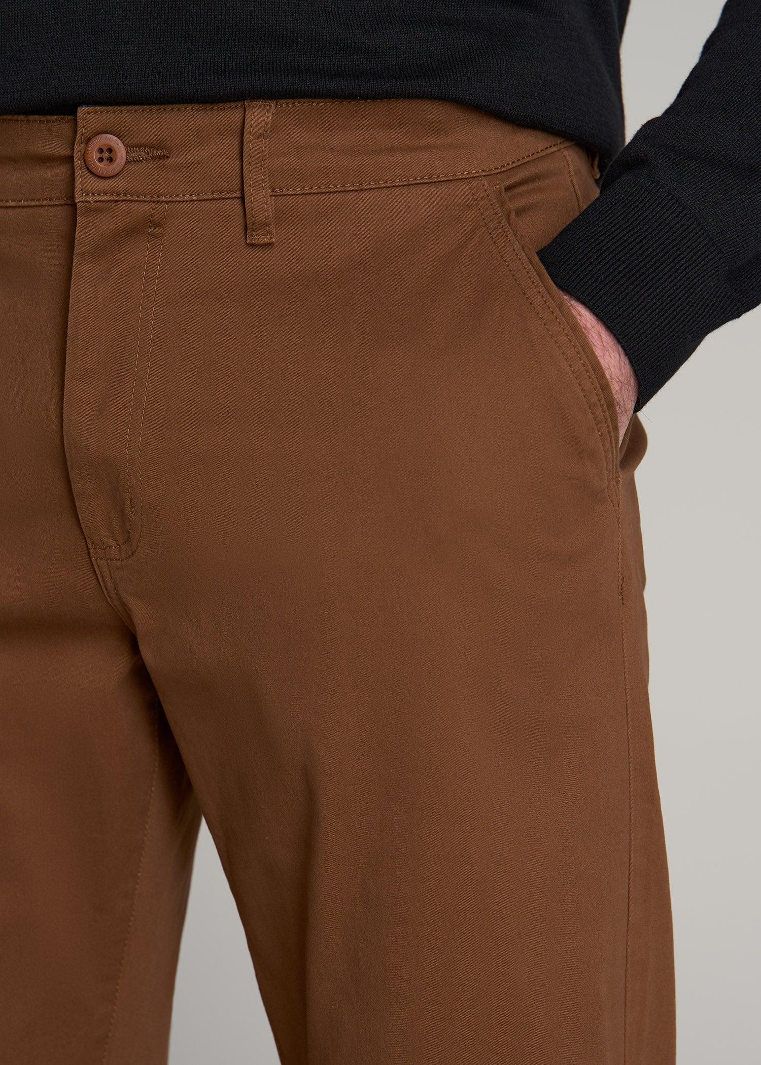 Mason RELAXED Chinos for Tall Men in Chocolate Product Image