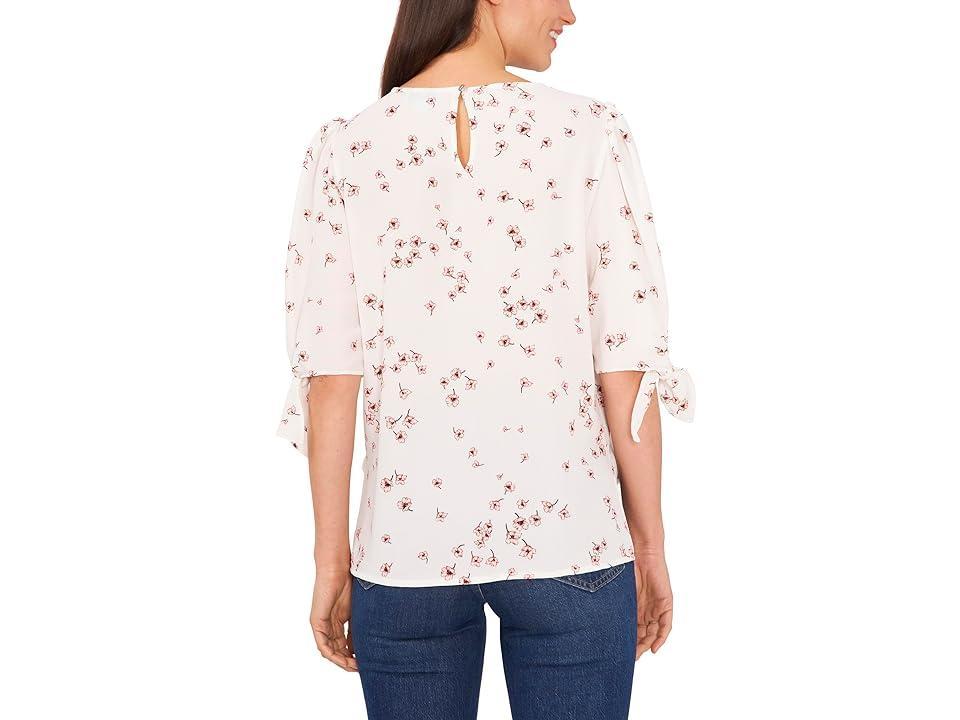 CeCe Tie Sleeve Blouse (Soft Ecru) Women's Clothing Product Image