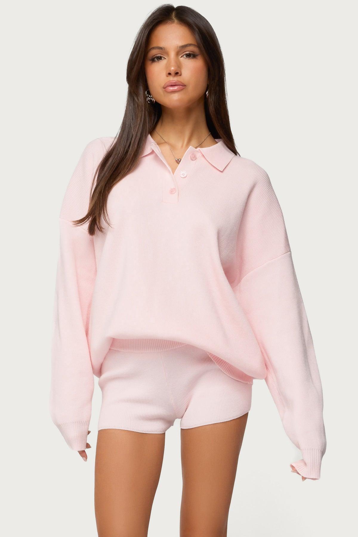 Lorie Ribbed Knit Shorts Product Image