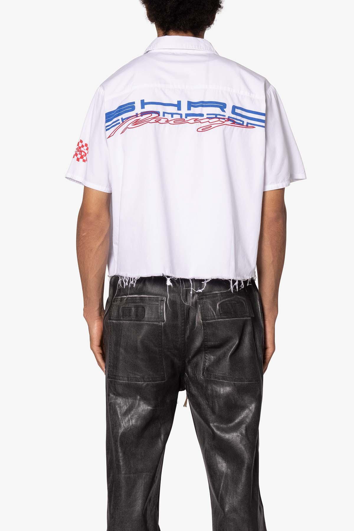 SHRC Pit Crew Cropped Shirt - White Product Image
