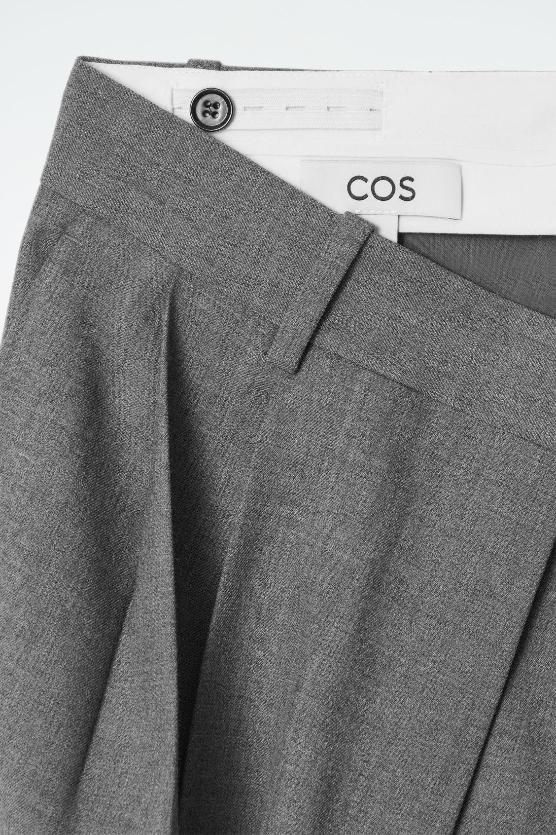 RELAXED TWILL WIDE-LEG PANTS Product Image