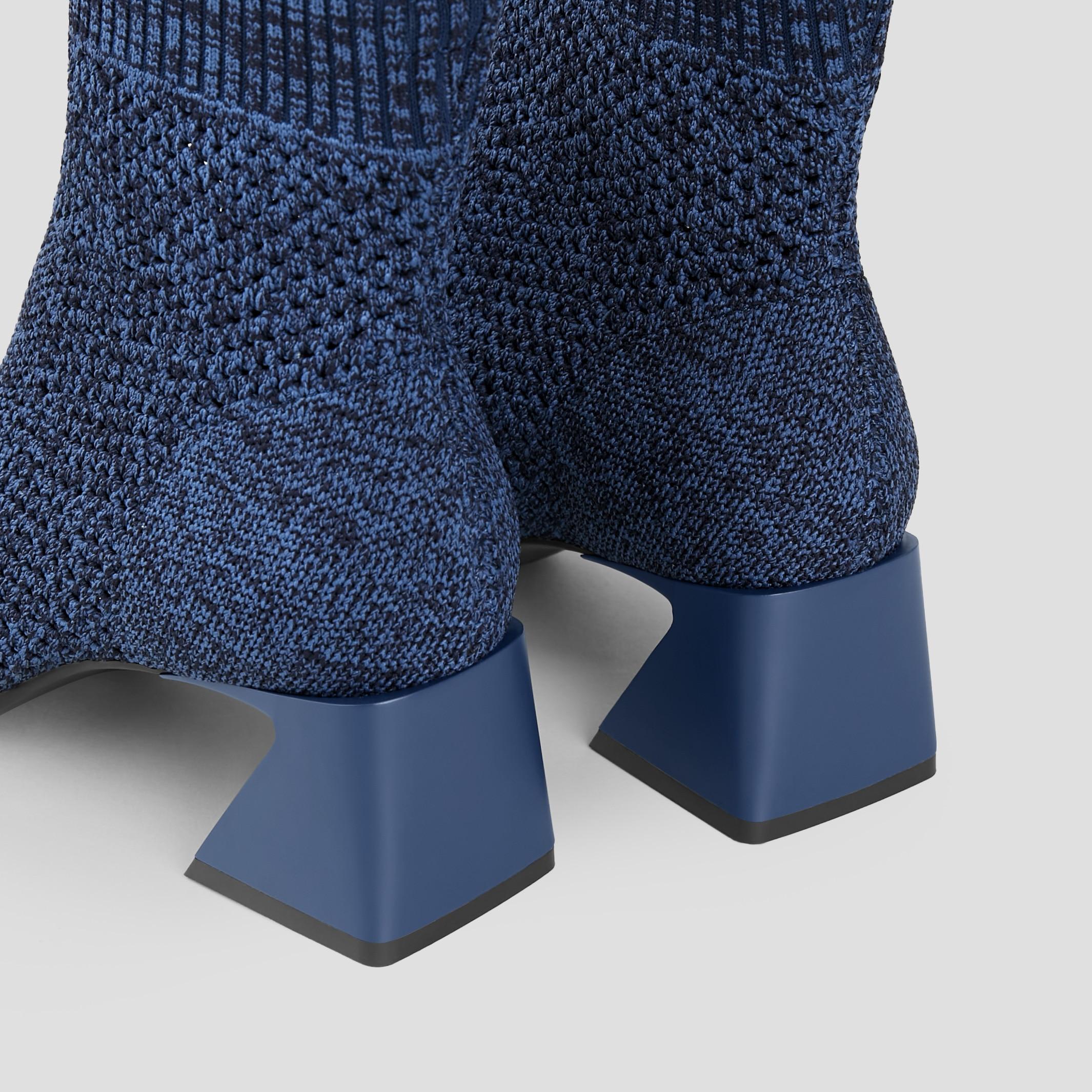 Square-Toe Perforated Heeled Boots (Melissa) Product Image