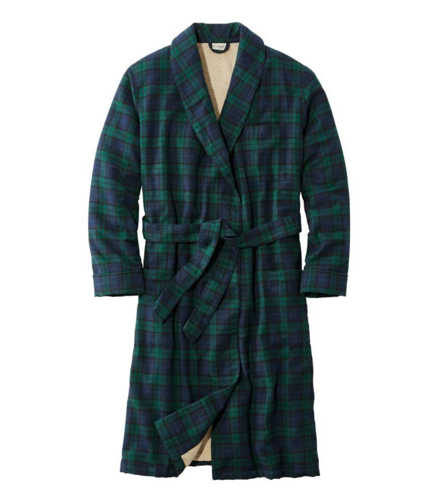 
                            Men's Scotch Plaid Flannel Robe, Sherpa-Lined
                         Product Image