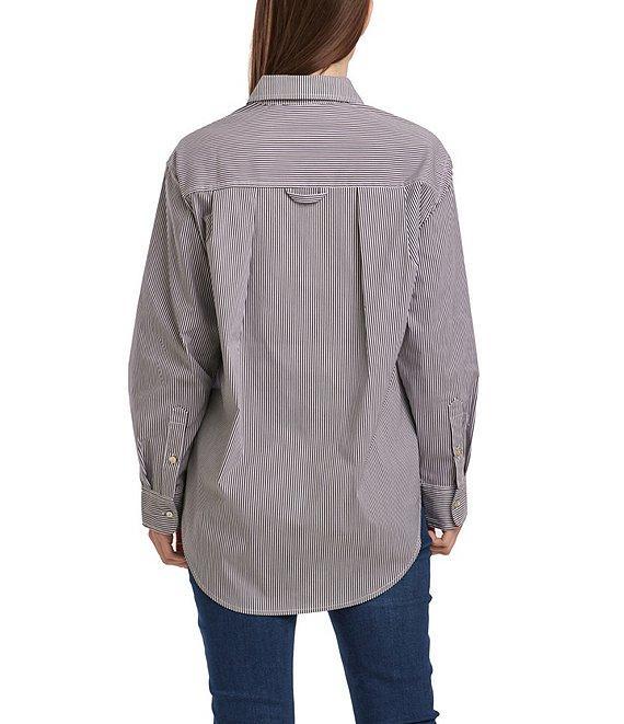 Dear John Lola Oversized Collared Long-Sleeve Button-Down Shirt Product Image
