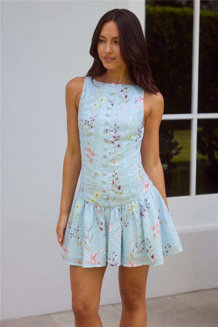 Love And Luxury Mini Dress Blue Product Image