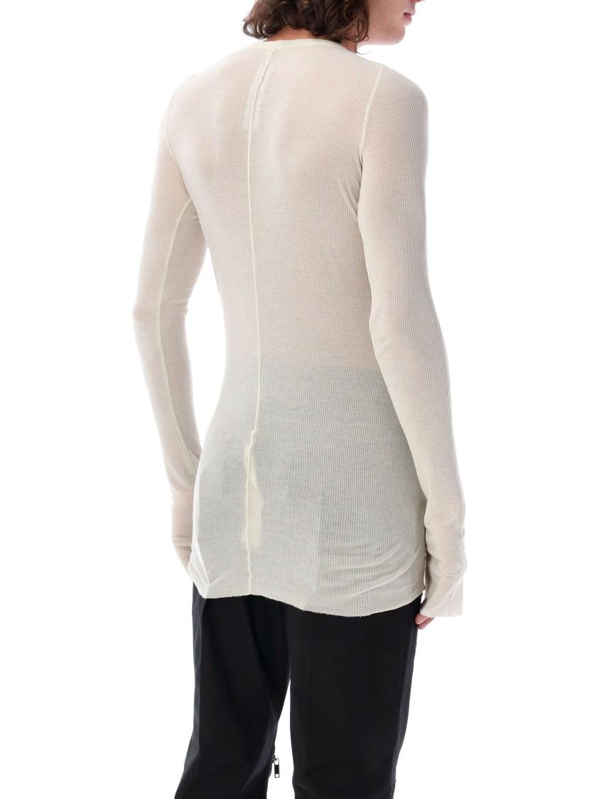 RICK OWENS Rib Ls T In Dinge Product Image