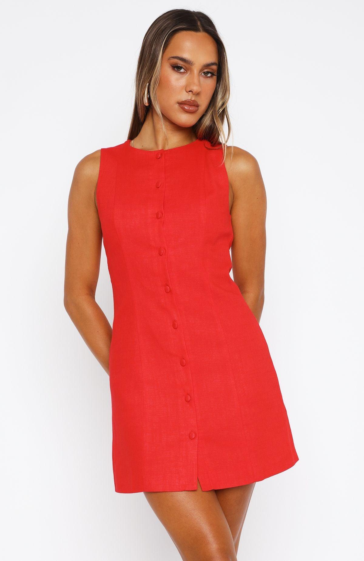 They Don't Know Me Mini Dress Red Product Image