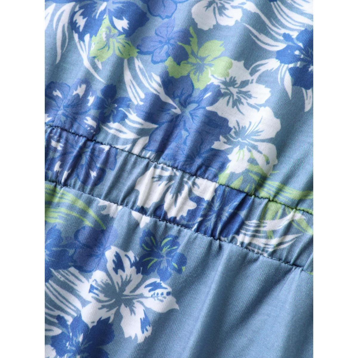 Plus Size Stone Supersoft Floral Print Adjustable Jumpsuit Women Sleeveless Non Everyday-Casual Loose Jumpsuits BloomChic 22-24/3X Product Image
