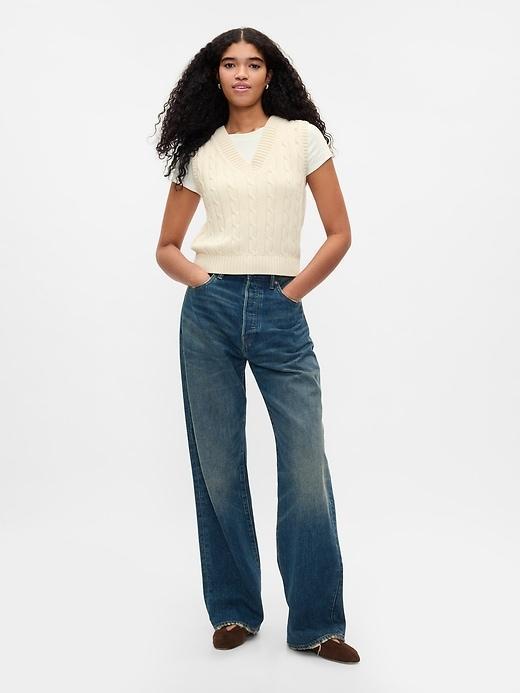 Oversized Sweater Vest Product Image