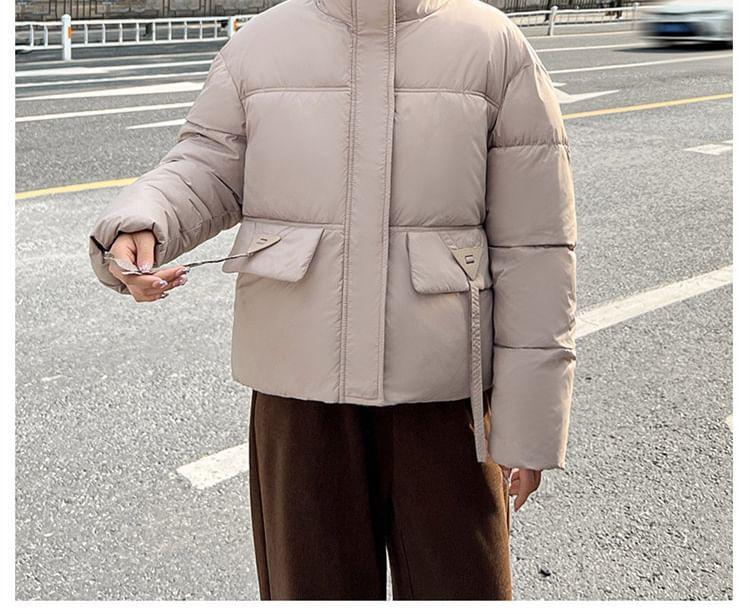 High Neck Zip-Up Puffer Jacket Product Image