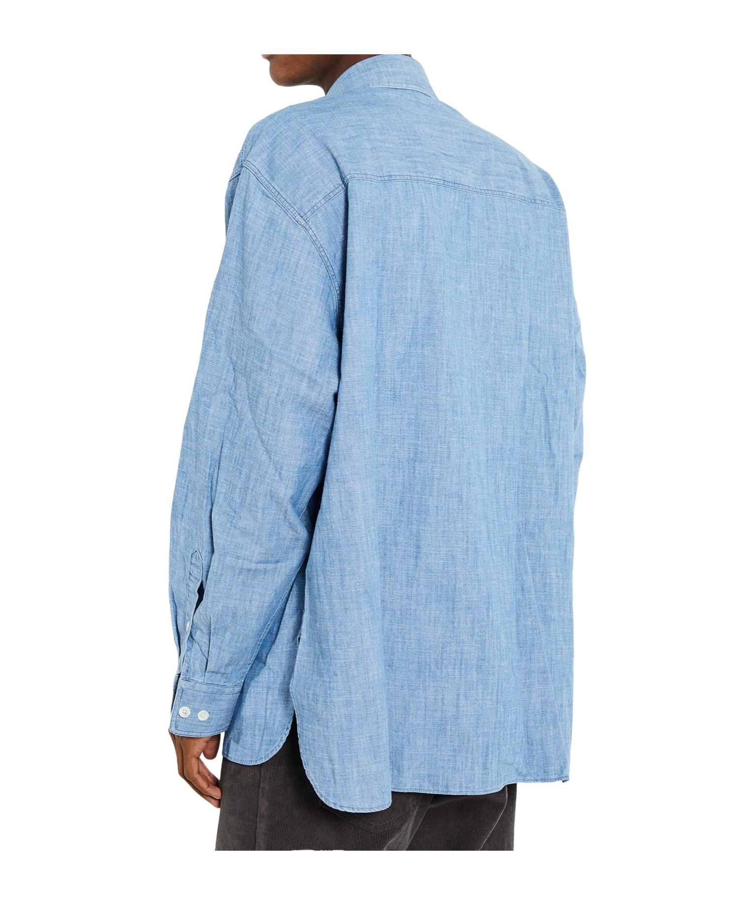 SUNFLOWER Long-sleeved Shirt In Mid Blue Product Image