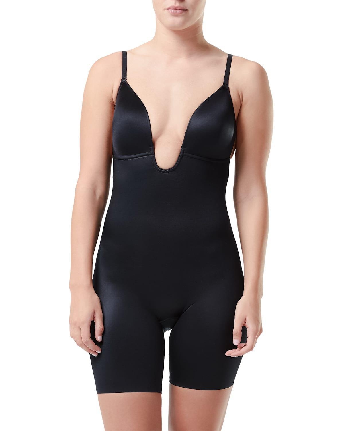 Spanx Suit Your Fancy Plunge Low-Back Mid-Thigh Bodysuit Product Image