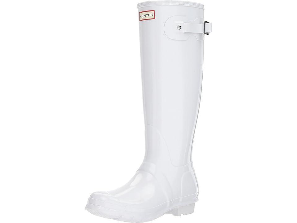 Hunter Womens Original Tall Gloss Buckle Strap Rain Boots Product Image