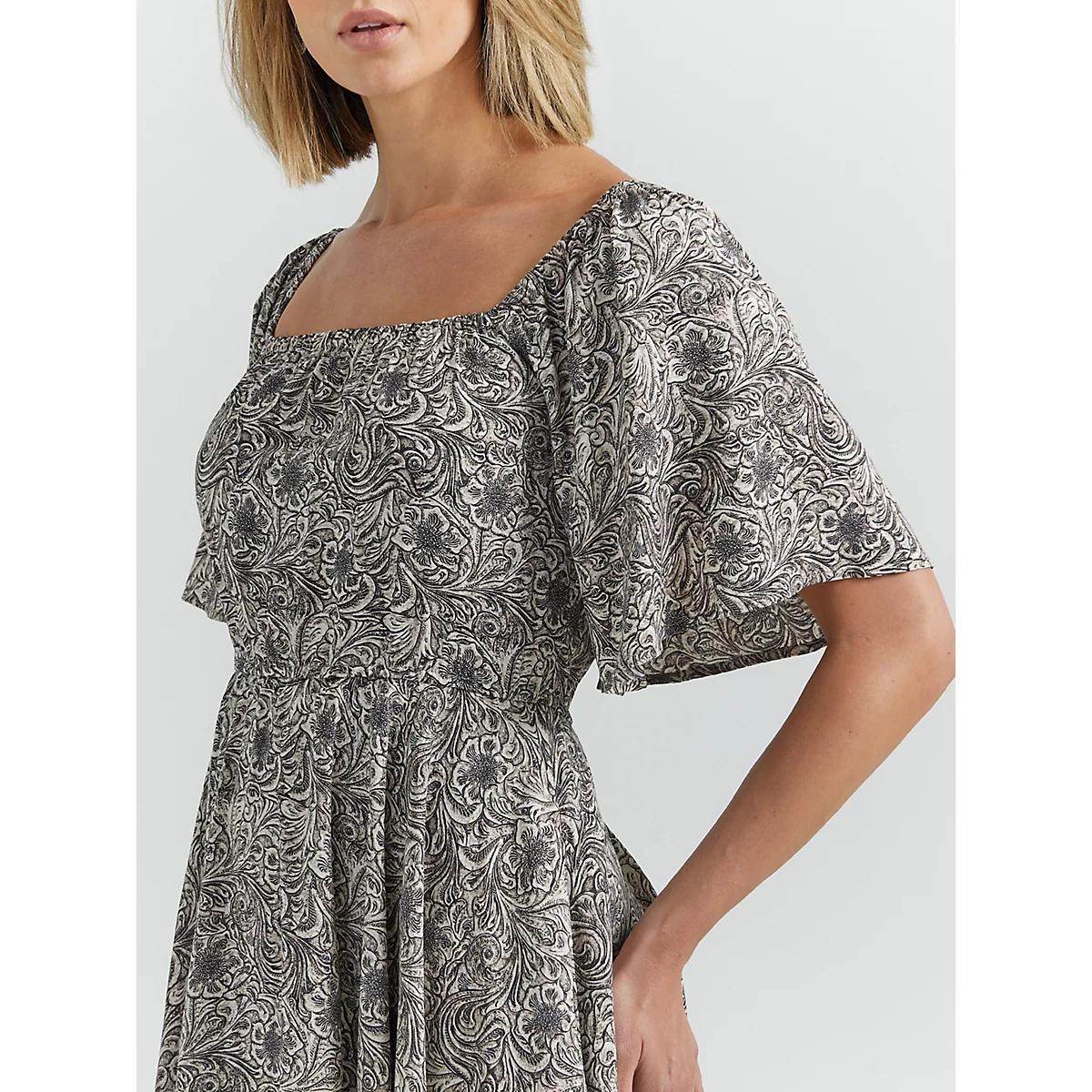 Women's Romantic Flutter Sleeve Dress Product Image