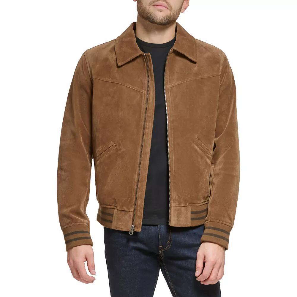 Men's Levi's® Faux Suede Bomber Jacket, Size: 3XL, Red Product Image