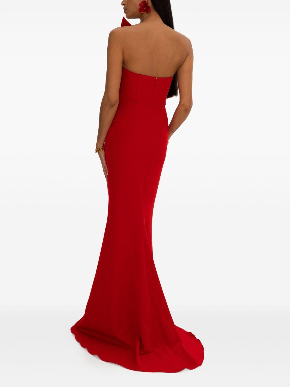 asymmetric-neck maxi dress Product Image