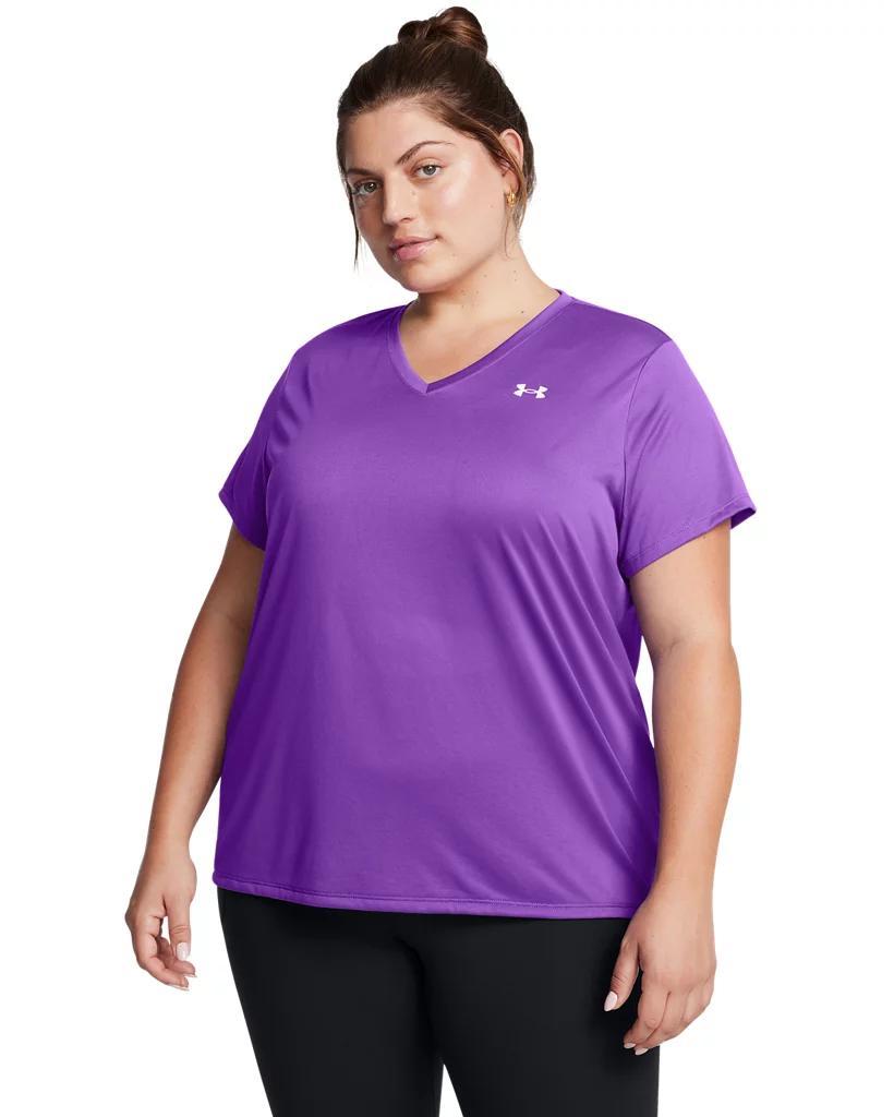 Plus Size Under Armour Tech™ Twist V-Neck Short Sleeve Tee, Women's, Size: 3XL, Lavish Purple Product Image