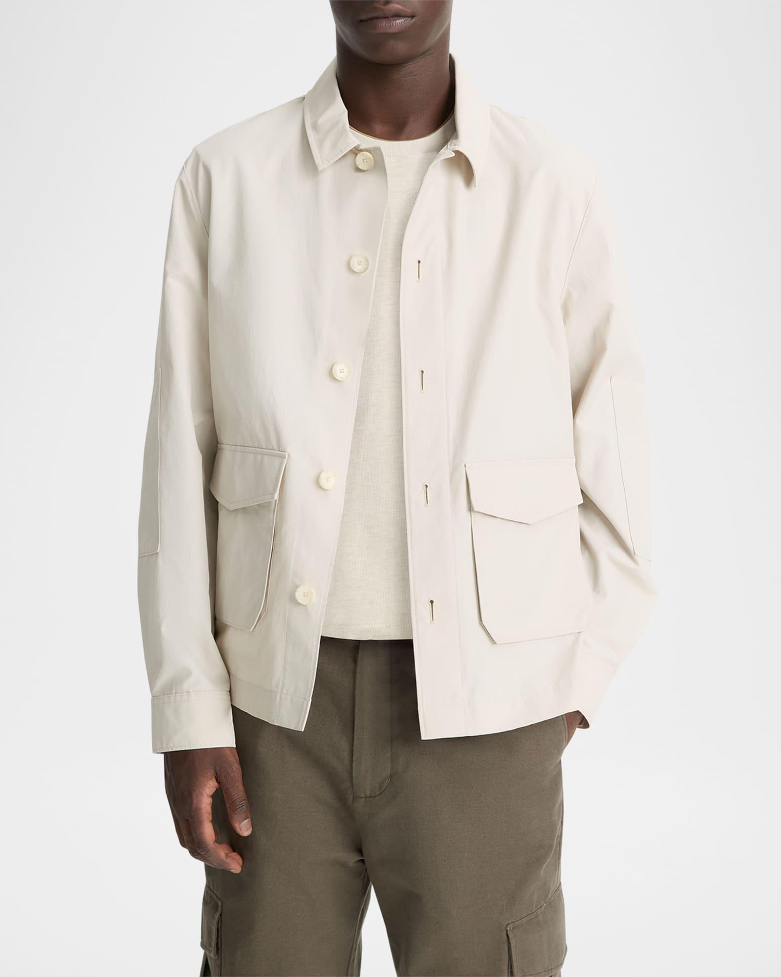 Men's Cotton-Blend Utility Jacket Product Image