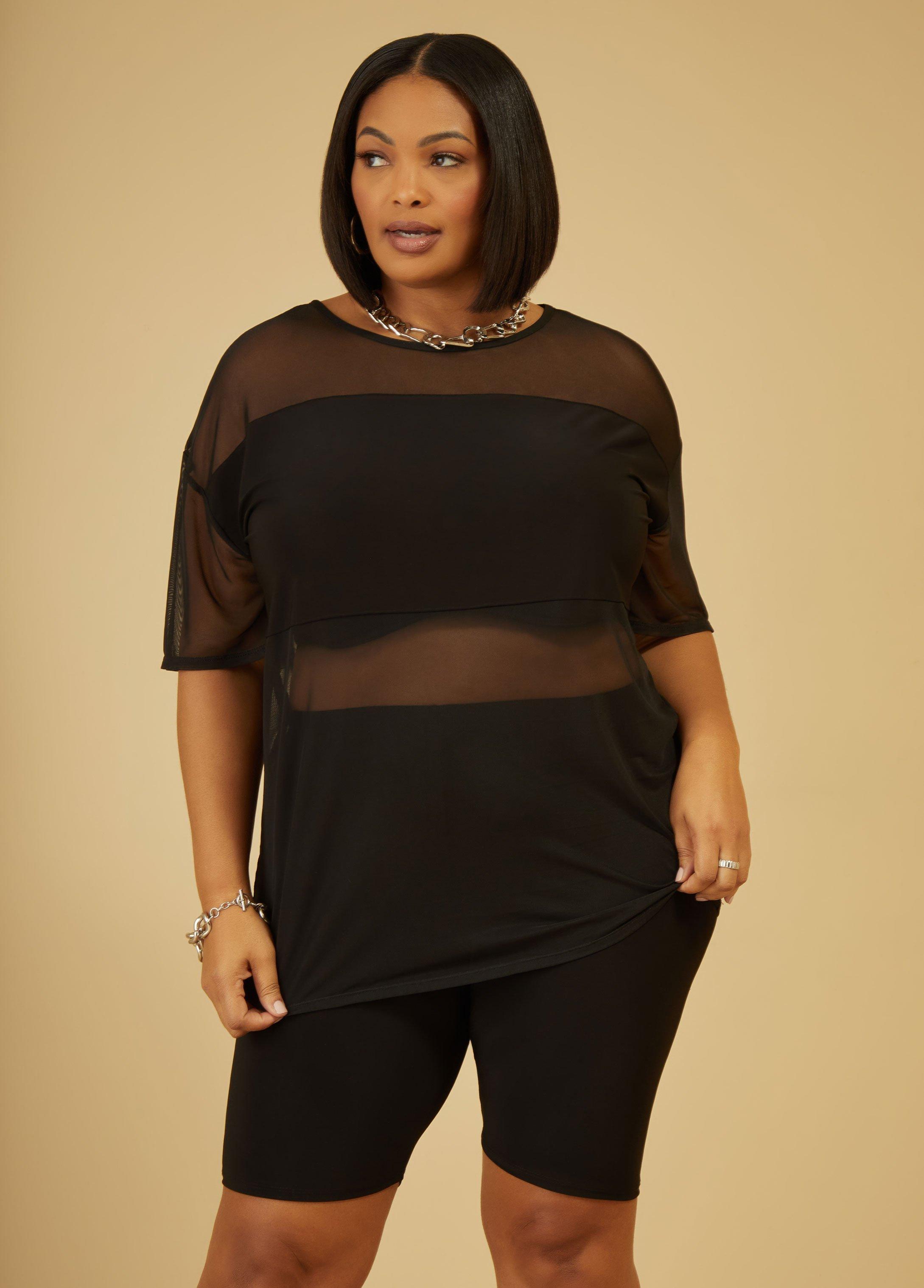 Mesh Paneled Tunic Product Image