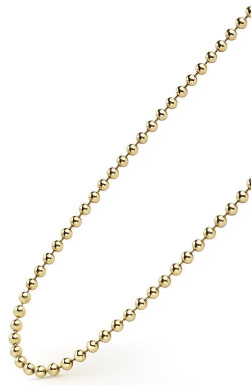 Lagos Mens 18K Yellow Gold Anthem Ball Chain Necklace, 20 - Exclusive Product Image