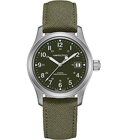 Hamilton Khaki Field Mechanical Canvas Strap Watch Product Image
